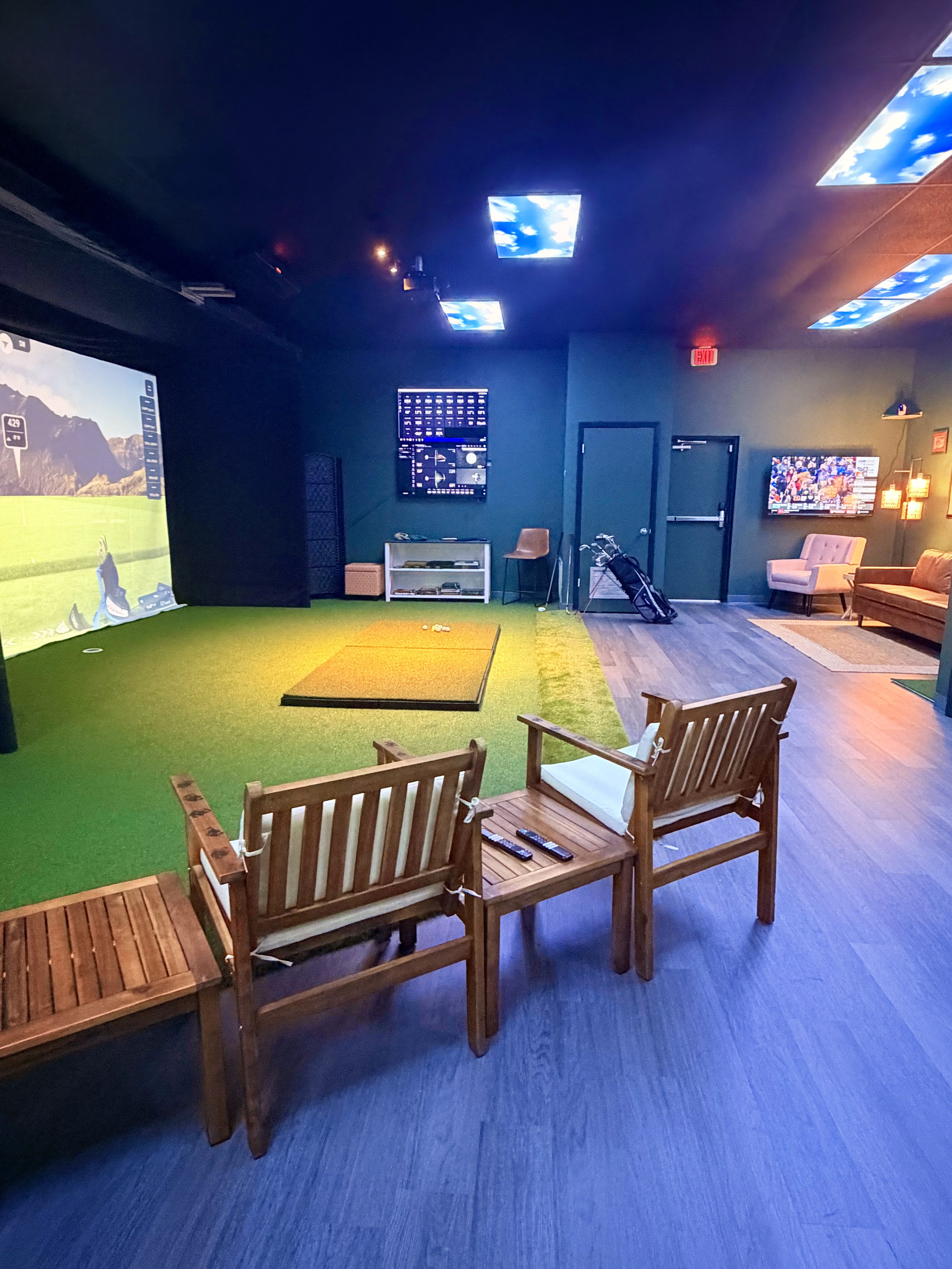 Inside a Future Country Club simulator bay
